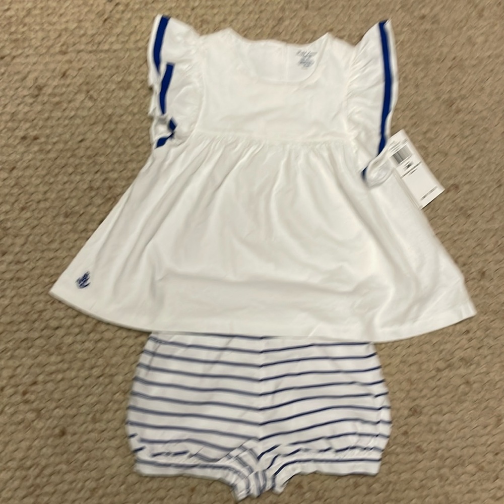 NWT Ralph Lauren shorts set, 24 months